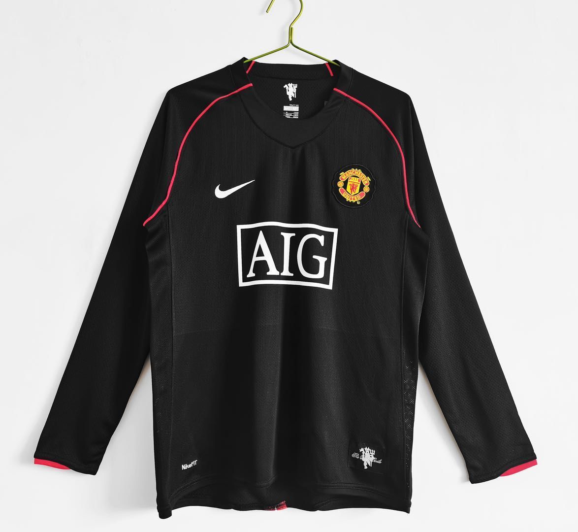 [FULL SLEEVE] Manchester United 07/08 Black Away Jersey