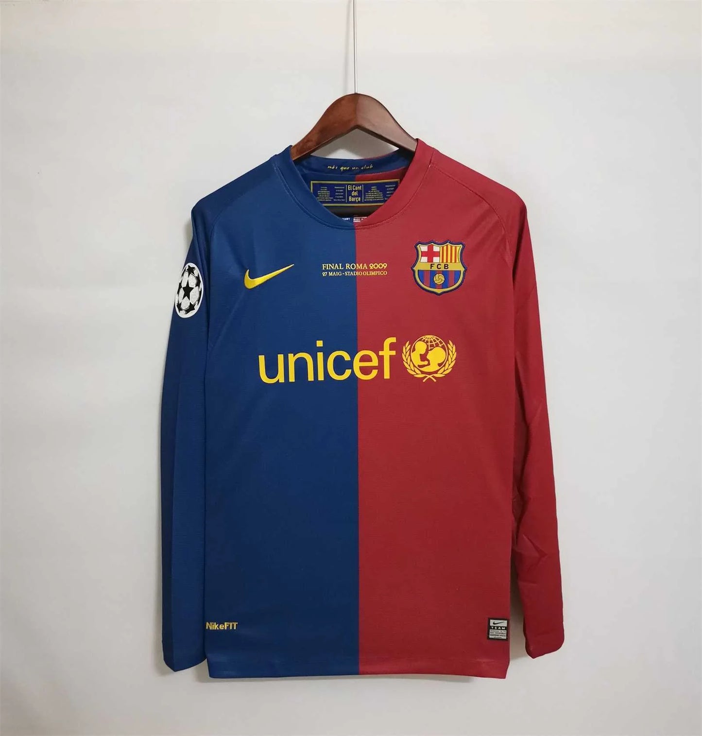 [FULL SLEEVE] FC Barcelona Champions League 08/09 Home Jersey