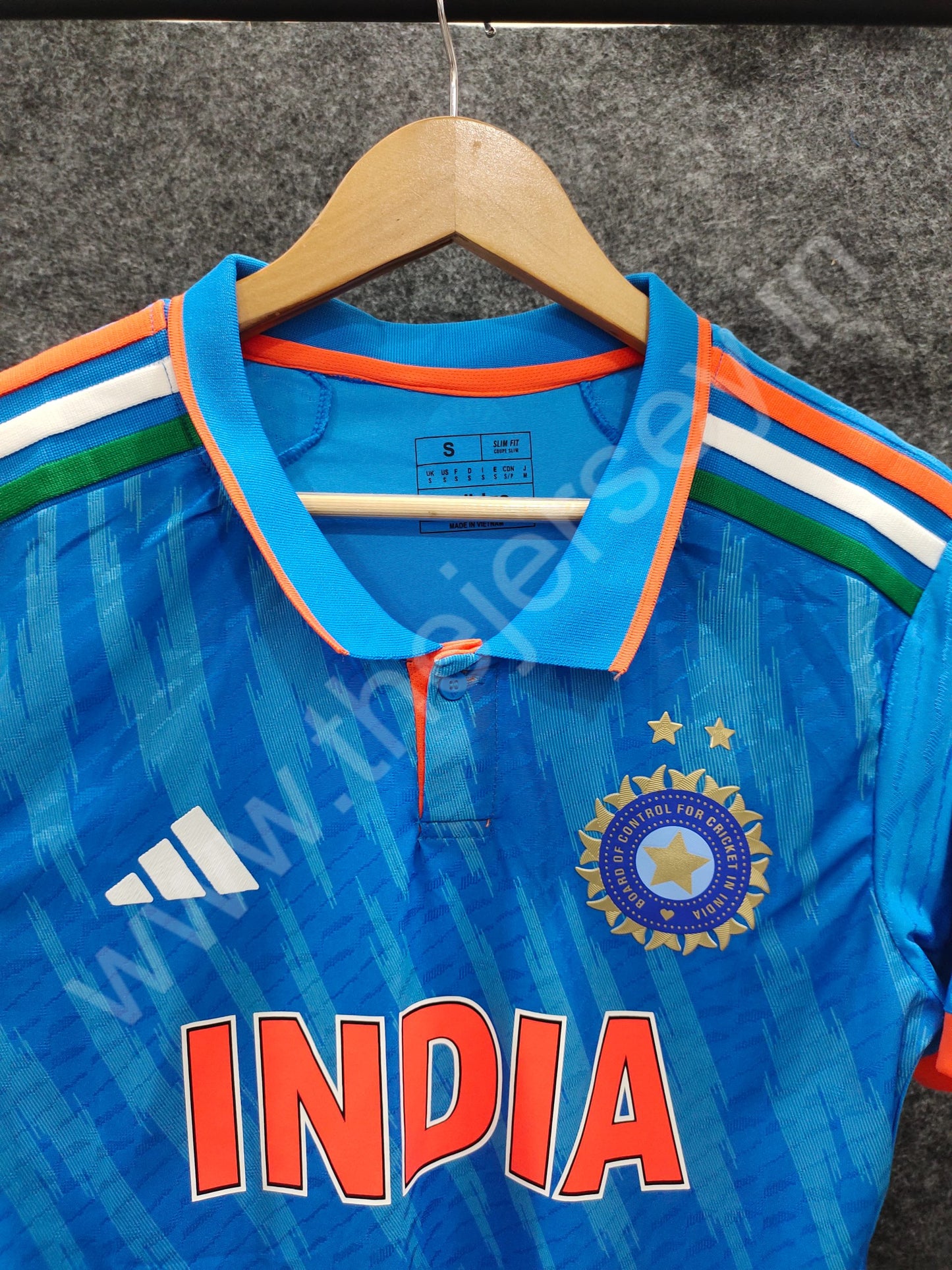 India World Cup 2 Star Tiranga Stripe Player Version Jersey