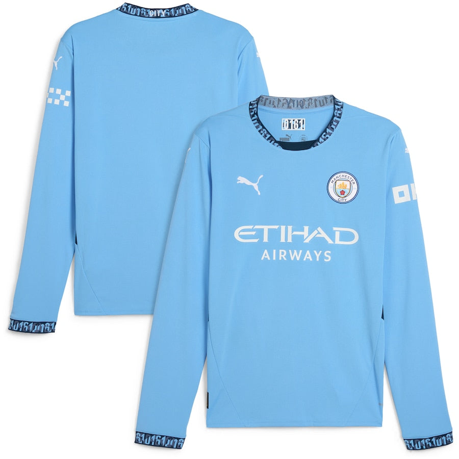 Manchester City Full Sleeve Home Blue Jersey 24/25