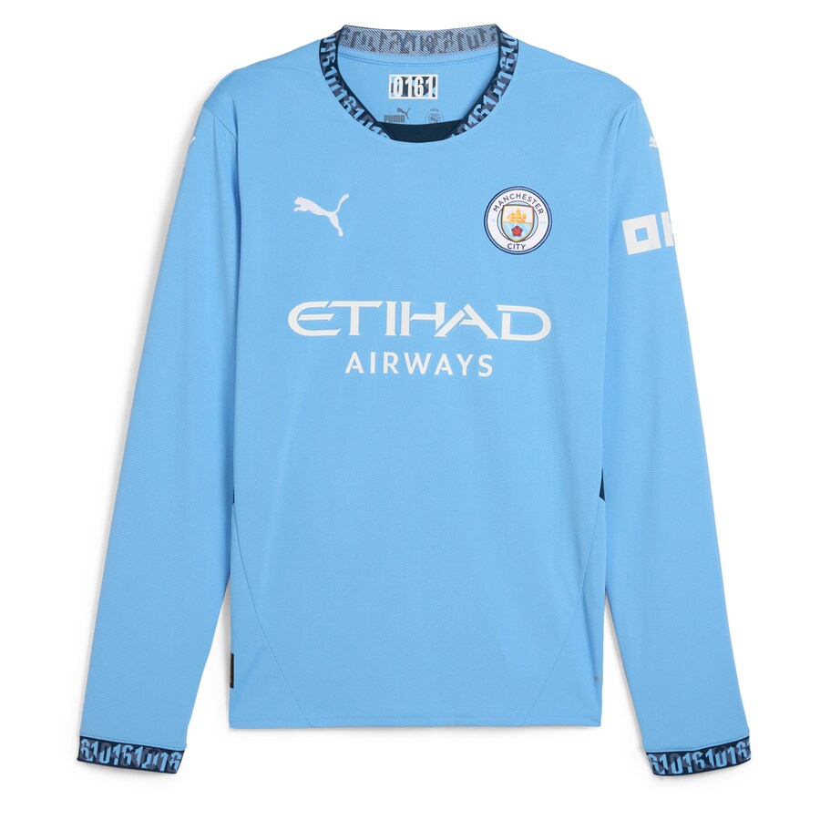 Manchester City Full Sleeve Home Blue Jersey 24/25