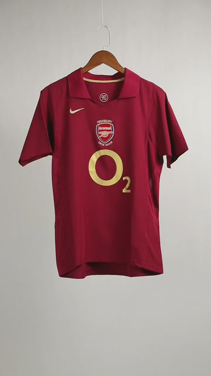 Arsenal 05/06 Home Maroon Retro Jersey